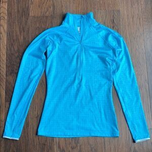 Blue Nike Pro Quarter Zip Pullover